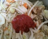 【茹でないパスタ3】ナポリタン風作り方4写真
