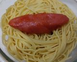 明太子パスタ〜青じそ＆焼きのりトッピング〜作り方3写真
