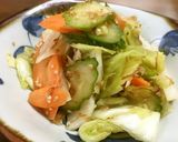 刻み昆布の野菜たっぷりサラダ 梅ポン風味作り方14写真