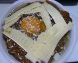超簡単☆豆腐と半熟卵のカレーグラタン作り方3写真