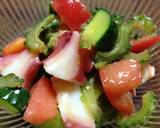 苦くない☆釜揚げしらすとゴーヤの梅肉あえ作り方7写真