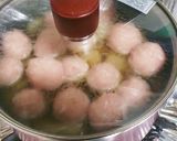 冬瓜と鶏団子のほっこり煮物作り方4写真