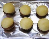 しいたけのポテトチーズボール♫たこ焼き風作り方7写真