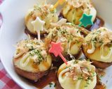 しいたけのポテトチーズボール♫たこ焼き風作り方8写真