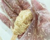 アイス棒で素麺 肉巻きおにぎり作り方4写真
