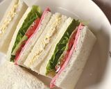 普通のサンドイッチ。作り方11写真