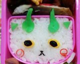 キャラ弁♡妖怪♡詰めるだけ　コマさん作り方6写真