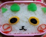 キャラ弁♡妖怪♡詰めるだけ　コマさん作り方7写真