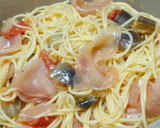 なすとトマトと生ハムの冷製パスタ作り方11写真