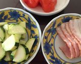 夏野菜でそうめんパスタ作り方2写真