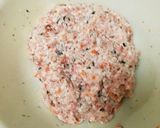 離乳食☆後期~きざみ海苔豆腐ハンバーグ作り方3写真