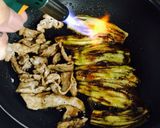 茄子と豚肉の蒲焼き〜♪作り方5写真