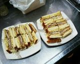 キャベツ山盛りチーズ大葉カツサンド作り方9写真