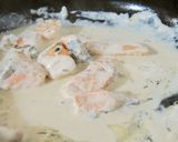 レモン× ガーリック☆鮭のクリームパスタ作り方5写真