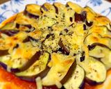 ガスグリルで焼くベーコンとトマトのピザ作り方10写真