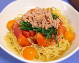 トマトとツナの冷製パスタ作り方7写真