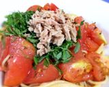 トマトとツナの冷製パスタ作り方8写真