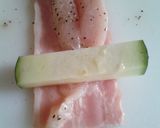 お弁当に！鶏むね肉のズッキー二ベーコーン作り方1写真