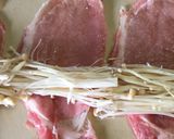 豚肉えのき巻きの梅ダレ♡作り方1写真