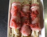 豚肉えのき巻きの梅ダレ♡作り方2写真