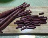 紅芋茎の胡麻酢和え作り方4写真