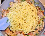 ❀九條（青）葱たっぷり塩焼きそば❀作り方6写真