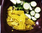 ズッキーニの夏野菜炒めon theチーズ作り方1写真