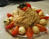 夏✨青じそ風味のカプレーゼそうめん！作り方7写真