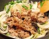 豚小間で♬簡単トンテキ丼作り方5写真