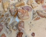 鶏肉とウィンナーのミルク煮作り方8写真
