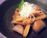 牛蒡と蒟蒻の煮物～甘辛味付け作り方6写真