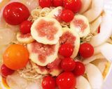 ランチ☆果物と冷やしぶっかけ塩らーめん作り方7写真