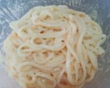 簡単ランチ☆バター風味の明太子うどん作り方3写真