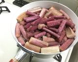 紅芋茎の胡麻酢和え作り方6写真