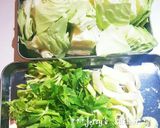 鍋キューブ×キャベツのふんわり卵とじ♡作り方1写真