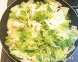 鍋キューブ×キャベツのふんわり卵とじ♡作り方2写真