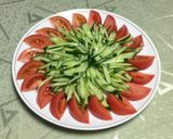 お庭のトマトと胡瓜で棒棒鶏作り方16写真