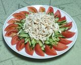 お庭のトマトと胡瓜で棒棒鶏作り方17写真