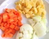 ベーコンと野菜のミルクスープ（シチュー）作り方1写真