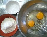 ホットケーキミックスで簡単　ロールケーキ作り方1写真