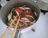 意外と美味しい！トマトと椎茸の　お味噌汁作り方3写真