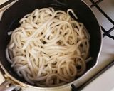 うどんで簡単カルボナーラ風作り方2写真