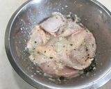 チキン塩麹づけと夏野菜らくちん減塩サラダ作り方2写真