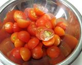 干しエビとミニトマトのスープ作り方1写真