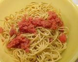 和風明太子パスタ作り方5写真