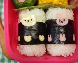 デコ弁♡可愛いい♡俵おにぎり作り方4写真