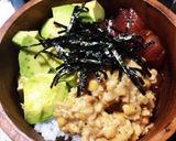 (簡単)まぐろ×アボカド×納豆丼作り方5写真