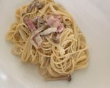 簡単クリームパスタ作り方6写真