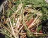 後片付けまで簡単　水菜のペペロンチーノ作り方3写真