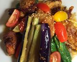夏野菜と鶏の油淋鶏風サラダ作り方9写真